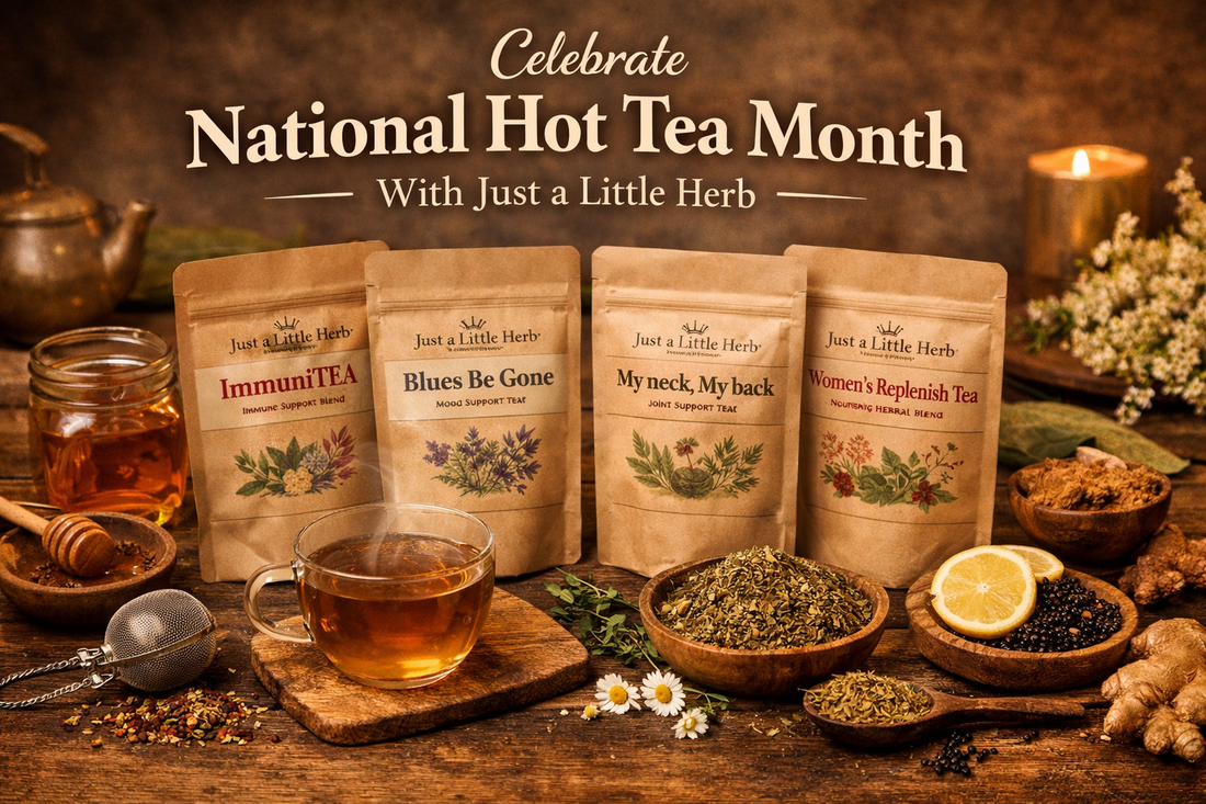 National Hot Tea Month: Herbal Tea Benefits And The Best Just a Little Herb Teas